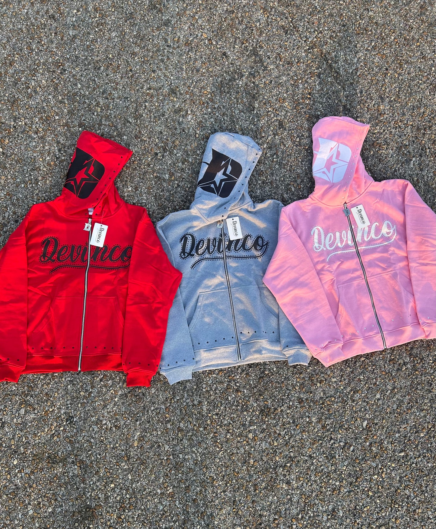 Devinco Rhinestone Hoodies