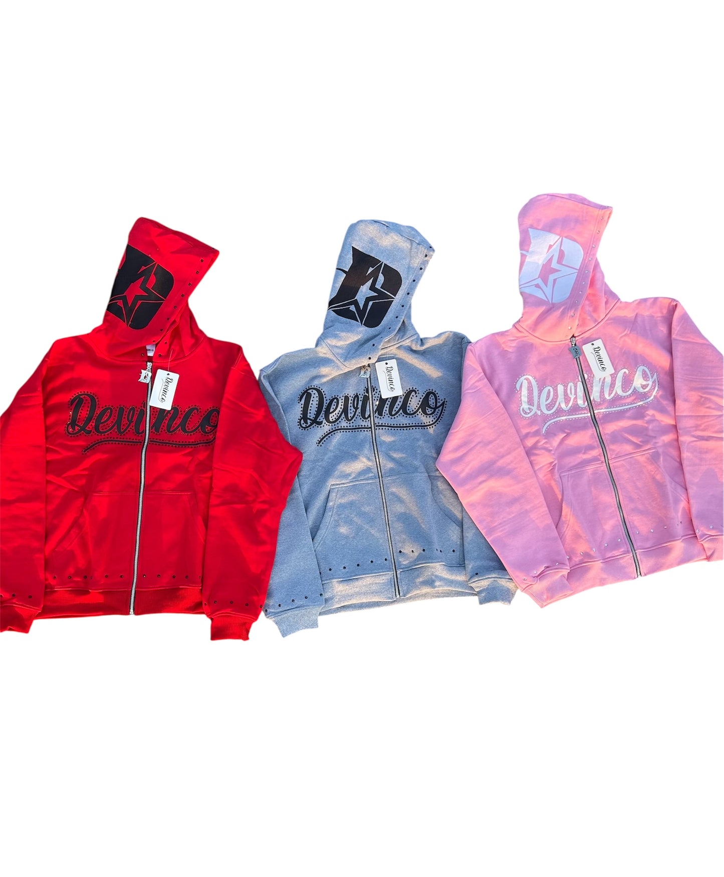 Devinco Rhinestone Hoodies
